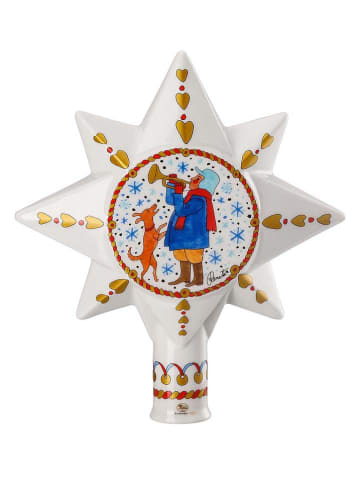 Hutschenreuther Szpic w kolorze białym ze wzorem na choinkę - wys. 17 cm