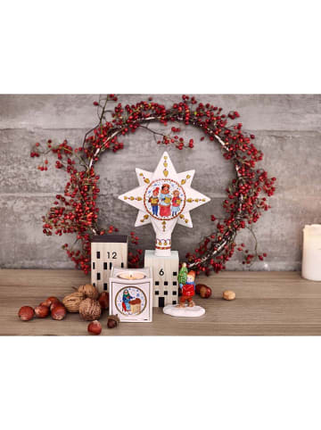 Hutschenreuther Szpic w kolorze białym ze wzorem na choinkę - wys. 17 cm