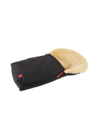 Kaiser Naturfellprodukte Lammfell-Fußsack "Emma" in Schwarz - (L)80 x (B)40 cm