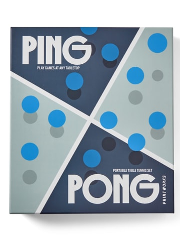 Printworks 3 tlg. Tischtennis-Set in Dunkelblau
