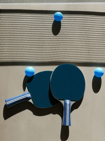 Printworks 3 tlg. Tischtennis-Set in Dunkelblau