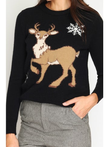 ASSUILI Pullover in Schwarz