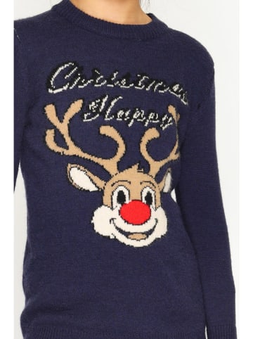 ASSUILI Pullover in Dunkelblau