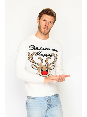 ASSUILI Pullover in Weiß