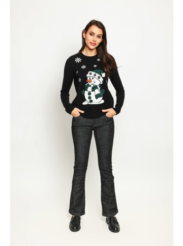 ASSUILI Pullover in Schwarz