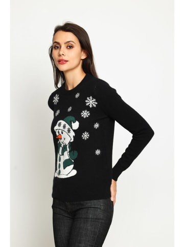 ASSUILI Pullover in Schwarz
