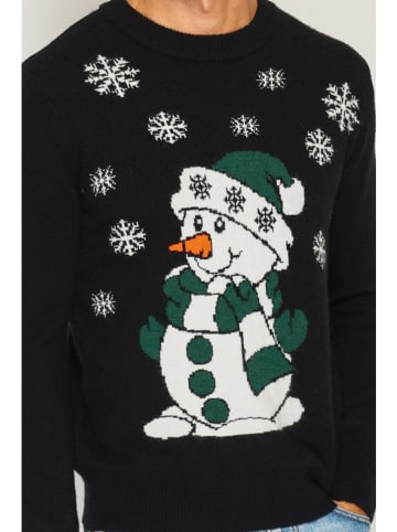 ASSUILI Sweter w kolorze czarnym