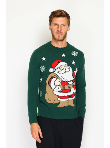 ASSUILI Pullover in Grün