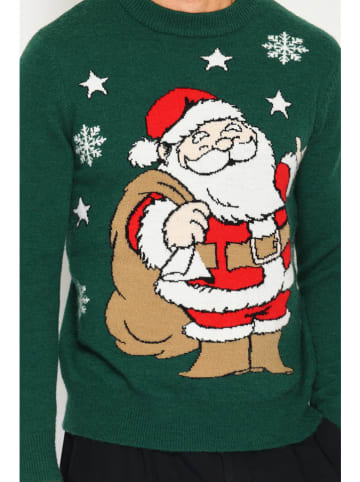 ASSUILI Pullover in Grün