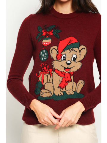 ASSUILI Pullover in Bordeaux