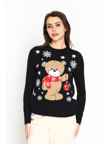 ASSUILI Pullover in Schwarz