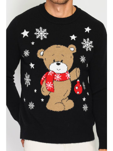 ASSUILI Pullover in Schwarz