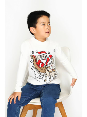 ASSUILI Pullover in Weiß