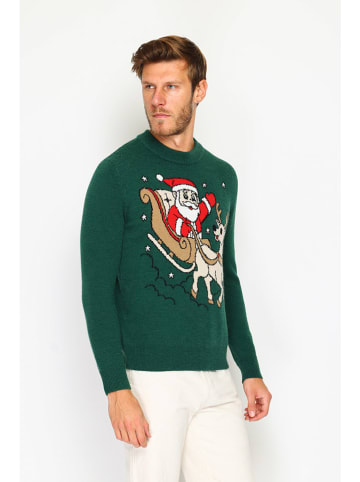 ASSUILI Pullover in Grün
