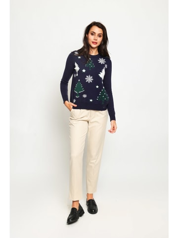 ASSUILI Pullover in Dunkelblau