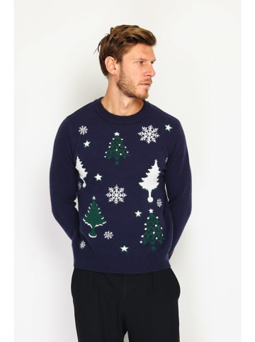 ASSUILI Pullover in Dunkelblau