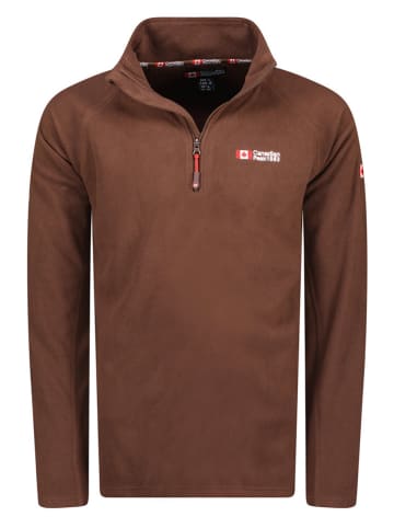 Canadian Peak Fleece trui "Tugeak" bruin