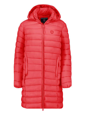 Canadian Peak Doorgestikte mantel "Akitaleak" rood