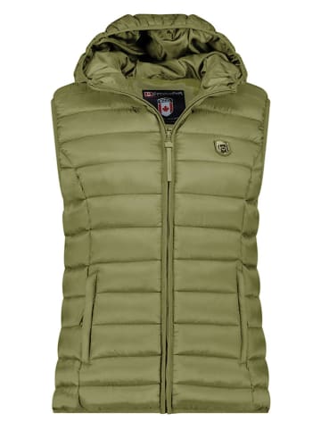 Canadian Peak Doorgestikte bodywarmer "Vakitaleak" groen