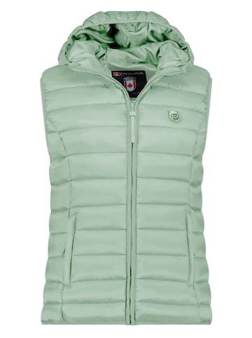Canadian Peak Doorgestikte bodywarmer "Vakitaleak" saliegroen