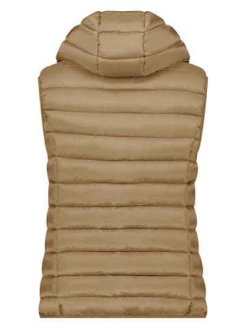 Canadian Peak Doorgestikte bodywarmer "Vakitaleak" lichtbruin