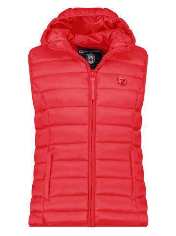 Canadian Peak Doorgestikte bodywarmer "Vakitaleak" rood