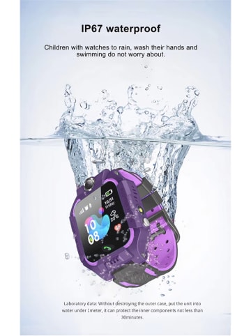 SWEET ACCESS Smartwatch w kolorze jasnoróżowo-fioletowym