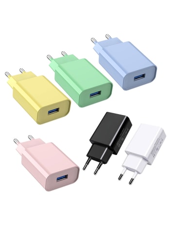 SWEET ACCESS 6er-Set: USB-Netzadapter in Bunt
