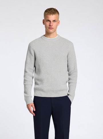 SELECTED HOMME Pullover "Theo" in Hellgrau