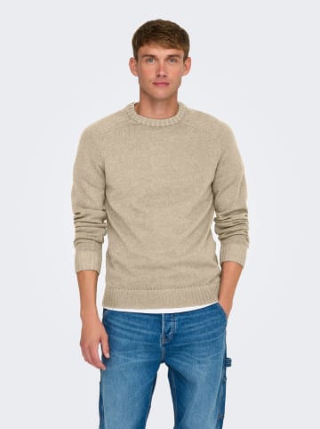 ONLY & SONS Pullover in Beige