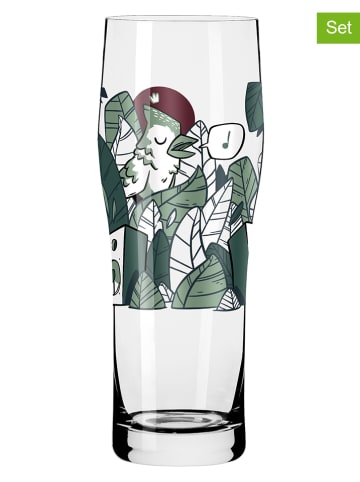 RITZENHOFF 2-delige set: bierglazen "Gebruikstijd 3" meerkleurig - 630 ml