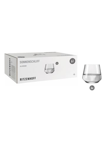 RITZENHOFF Szklanki (6 szt.) "Sonnenschliff" - 420 ml
