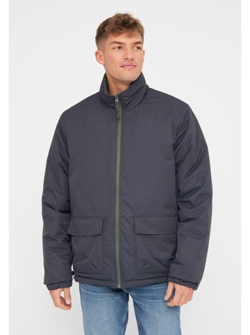 Derbe Wende-Regenjacke in Oliv/ Dunkelblau
