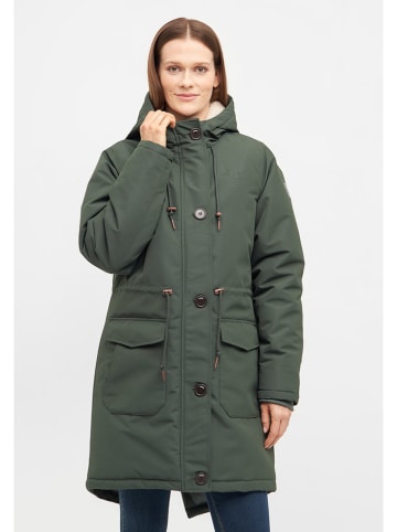 Derbe Regenparka donkergroen