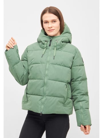Derbe Winterjacke in Hellgrün
