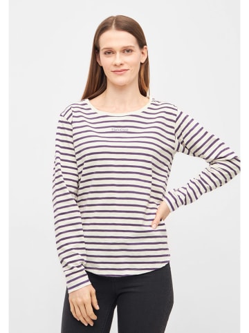 Derbe Longsleeve in Creme/ Lila