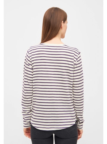 Derbe Longsleeve in Creme/ Lila