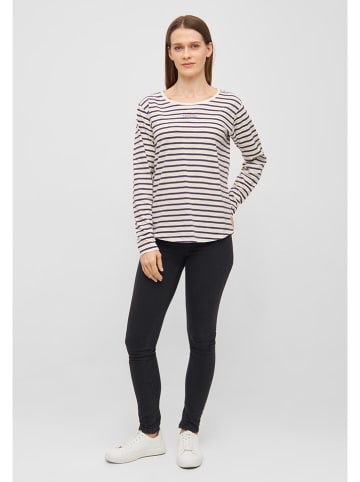 Derbe Longsleeve in Creme/ Lila