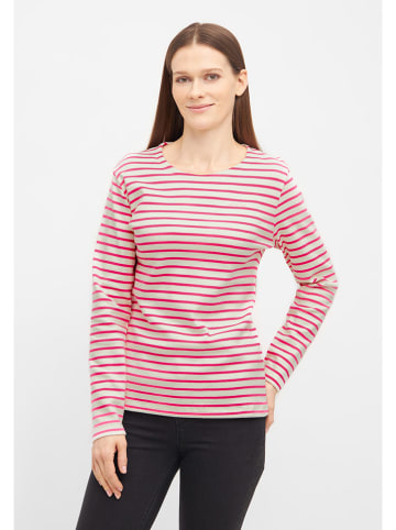 Derbe Longsleeve in Creme/ Pink