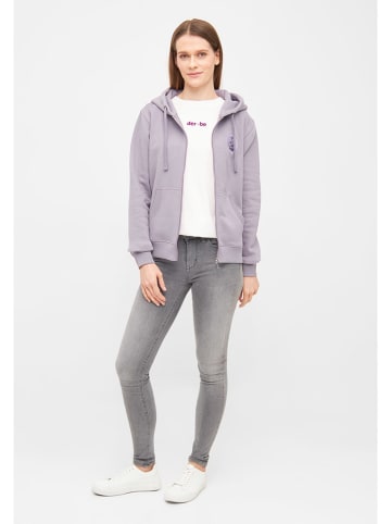 Derbe Sweatjacke in Flieder