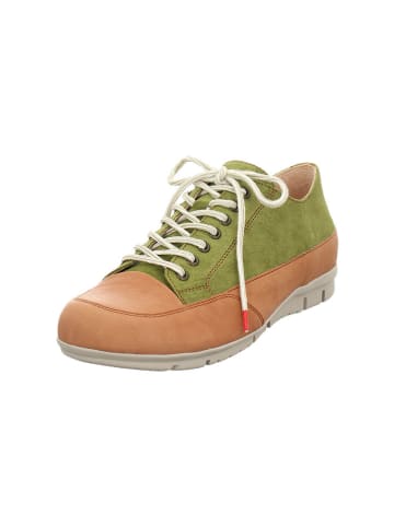 Think! Leren veterschoenen "King" groen/lichtbruin