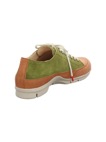 Think! Leren veterschoenen "King" groen/lichtbruin