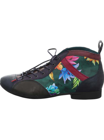 Think! Leder-Schnürschuhe "Guad 2" in Schwarz/ Bunt