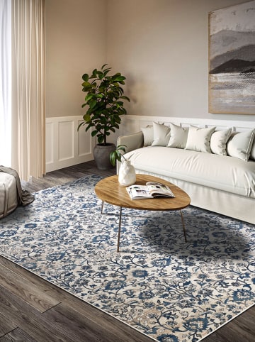 Villeroy & Boch Kurzflor-Teppich ''Ernest'' in Creme/ Blau