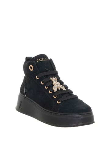 Patrizia Pepe Leder-Sneakers in Schwarz