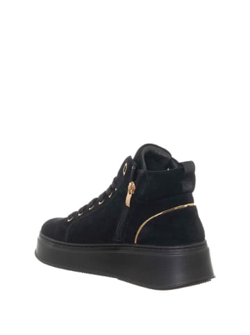 Patrizia Pepe Skórzane sneakersy w kolorze czarnym