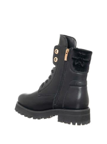 Patrizia Pepe Leder-Boots in Schwarz
