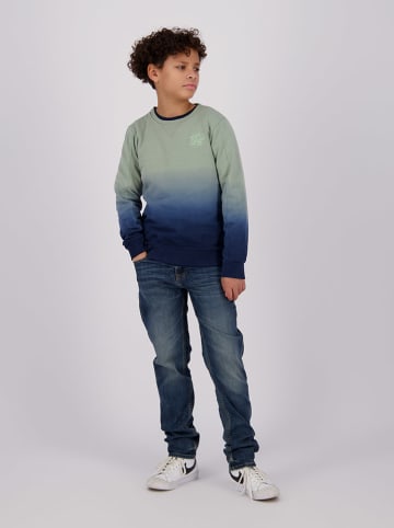 RAIZZED® Sweatshirt "Oxnard" in Grün/ Dunkelblau