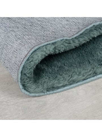 Flair Rugs Hoogpolig tapijt "Faroe" blauw