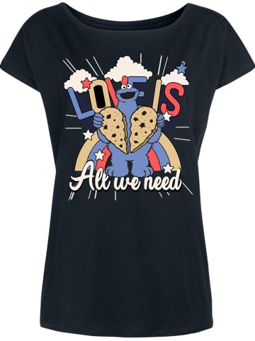 Sesame Street Shirt in Schwarz/ Bunt